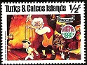 Turks and Caicos Isls - 1980 - Walt Disney - 1/2 ¢ - Multicolor - Walt Disney, Christmas, Pinocchio - Scott 443 - Pinocchio - 0